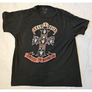 Guns N Roses Appetite For Destruction T-Shirt Size Large Re-print